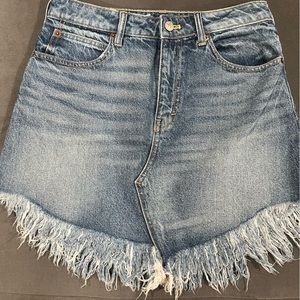 Free People denim skirt